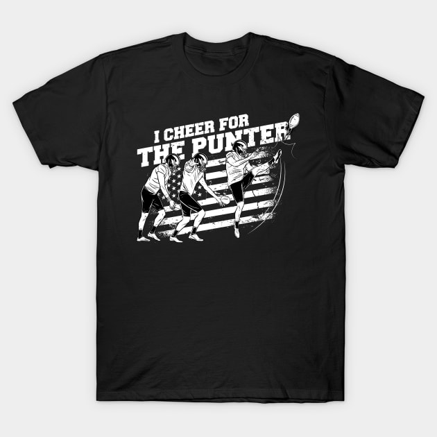 Punter's Sideline Cheer T-Shirt by Life2LiveDesign